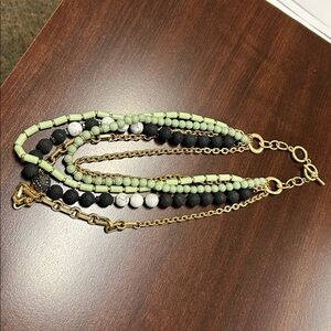 Elegant Multi-Layered Beaded Necklace